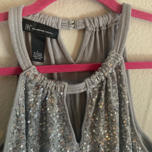 Beautiful gray sequin tank! Never worn - Picture 6 of 6